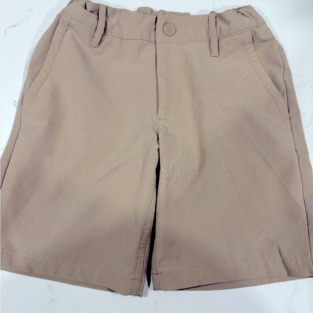 Boys All In Motion athletic khaki shorts with pockets